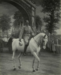 Christian X rijdt over de Grens 1920 na de Hereniging door Heinrich Dohm